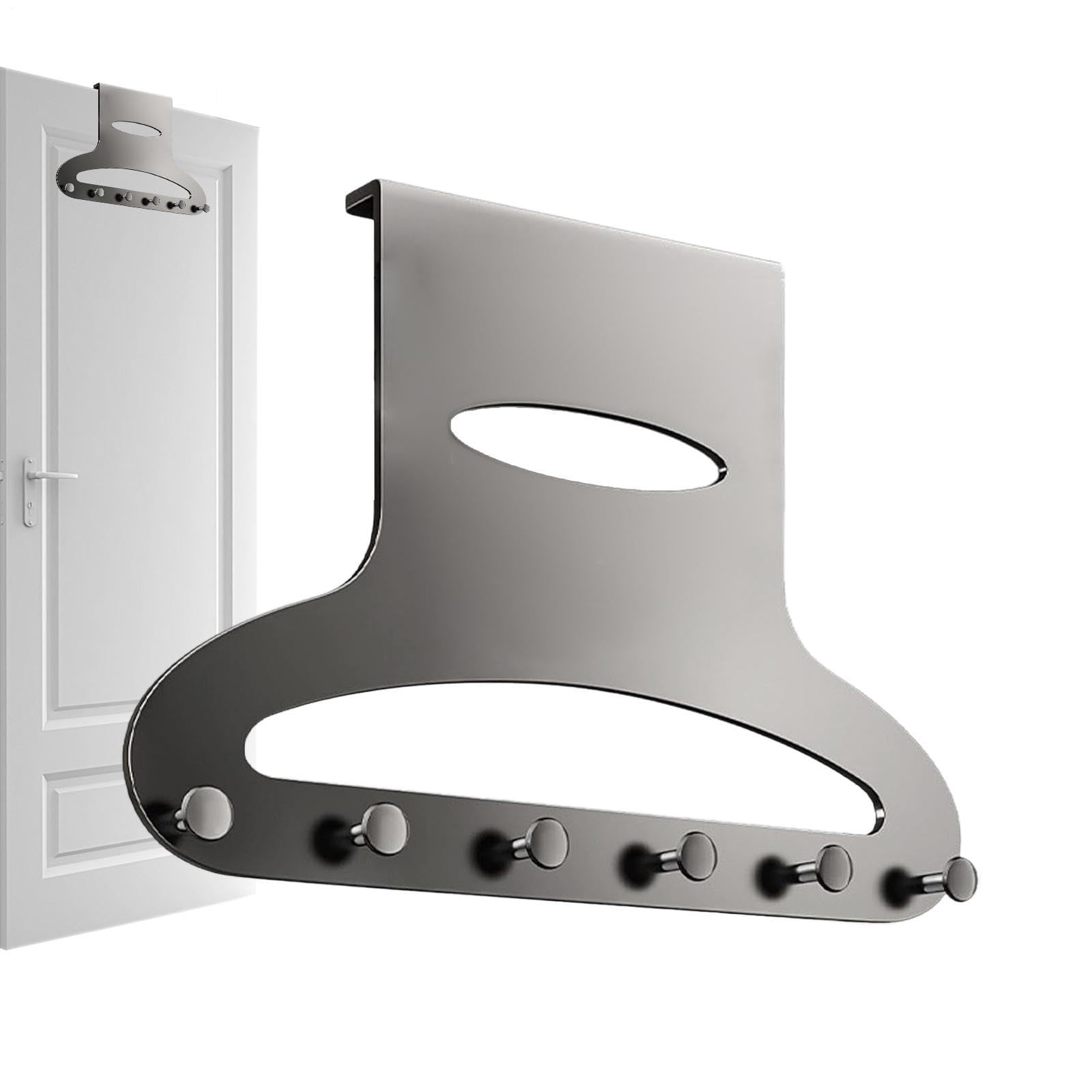 Support de rangement derrière porte pour suspendre vos vêtements sans percer les murs