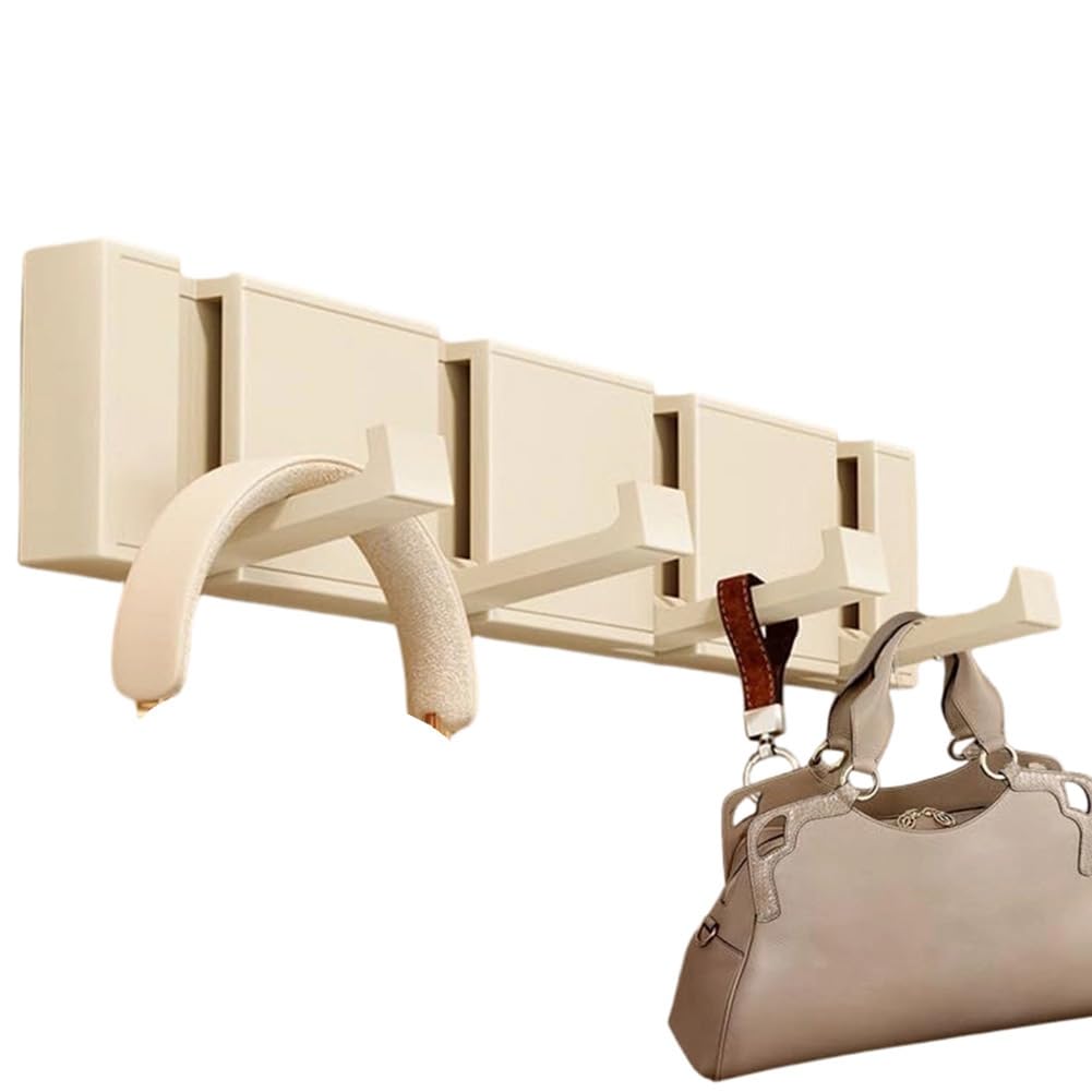 IJSDNVJNDX Hidden Hooks Door and Towel Hooks Coat Rack Wall Mount for Hanging Hats Clothes and Bags in Bathrooms Kitchens