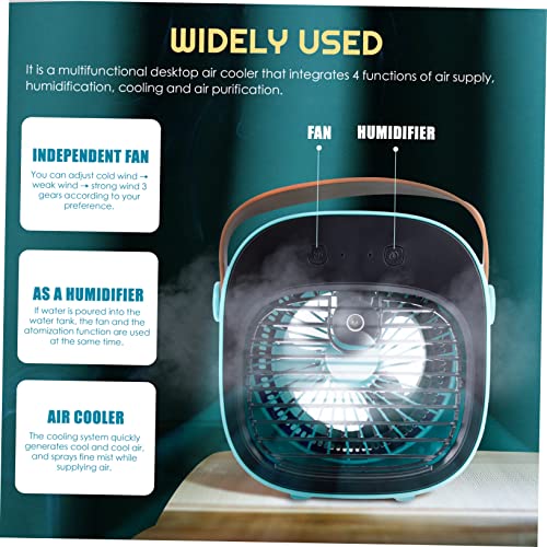 Ventilateur de table USB Luxshiny mini refroidisseur air portable pour maison