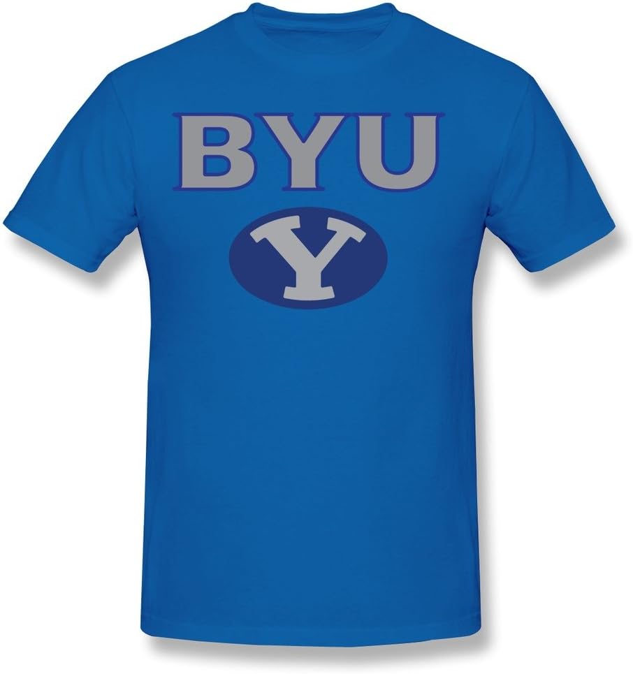 PNHK Men's Brigham Young University & BYU & Y Logo T-shirt X-Large RoyalBlue