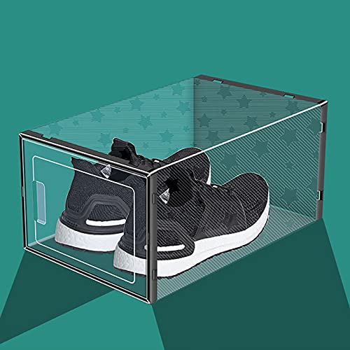 Scarpiera, 8 pezzi, trasparenti, impilabili, in