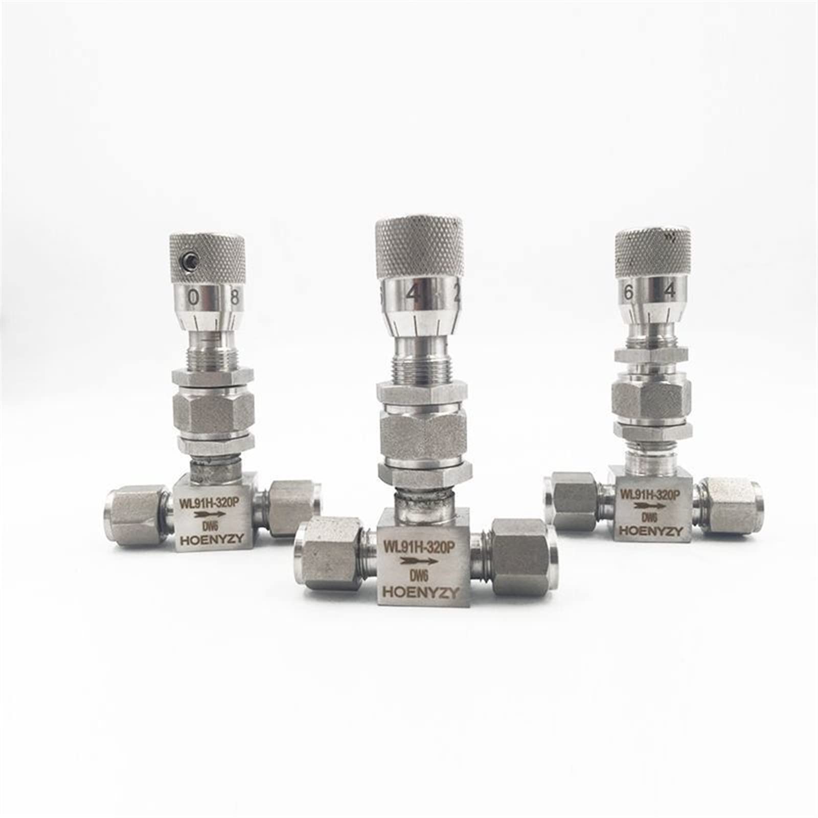 Vanne de contrôle de débit 32MPA DW12 en inox pour régulation haute pression