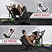RitFit Leg Press Hack Squat Machine, Professional Adjustable Leg Press Machine for Home Gym with Linear Bearing, Specialty Hack Squat Machine for Full Lower Body Workout with Weight Storage Posts, Red