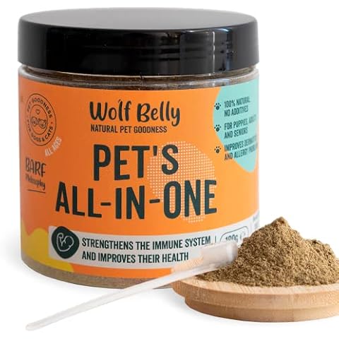 Suplemento para Mejorar Bienestar General - Wolf Belly Pets All-in-One Cover