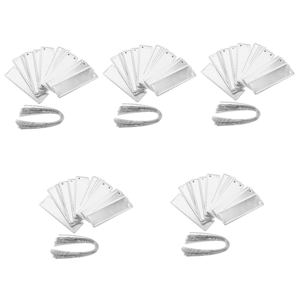SUPVOX 5 Ensembles Étiquettes Rondes En Aluminium D'Art Étiquette De Plante Étiquettes De Jardin Étiquettes De Plantes Pour es D'Extérieur Étiquettes Pour es 50 pièces * 5
