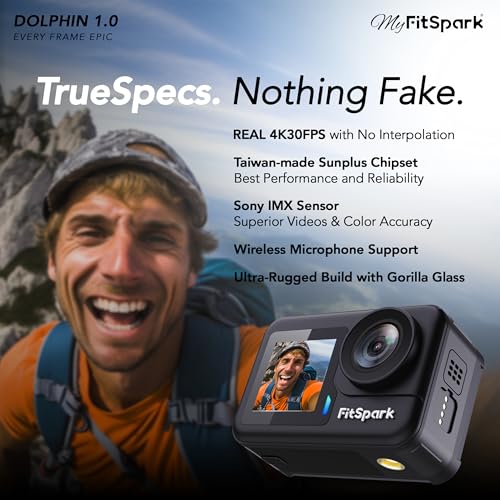 MyFitSpark Dolphin 1.0 Real 4K Action Camera — view 2