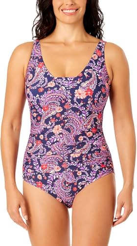 Lands' End Women's Sweetheart Neckline Shirred One Piece Swimsuit