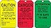 Accuform TSS200PTM RP-Plastic Scaffold Status Tag, Legend "Danger/Caution/Attention", 5.75" Length x 3.25" Width x 0.015" Thickness, Black on Green/Yellow/Red (Pack of 5)