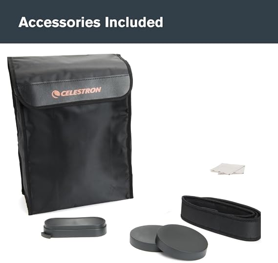 Celestron 71018 SkyMaster 20x80mm Porro Prism Binoculars with Multi-Coated Lens, BaK-4 Prism Glass and Carry Case, Black