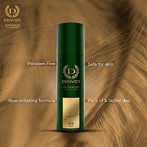 Image of DENVER SRK Emperor & Maestro Deo - 140ML Each (Combo Set of 2) | Long Lasting Deodorant Spray