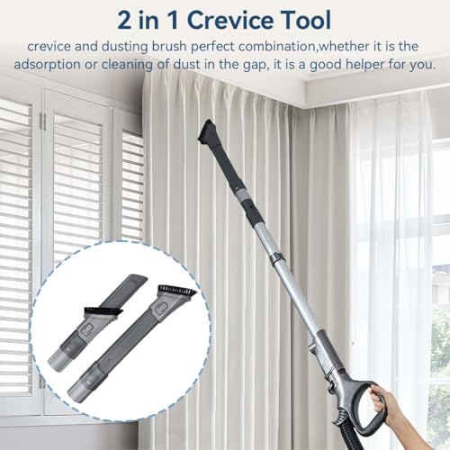 QRUIHC Vacuum Attachments for Shark Rocket,2 in 1 Crevice Tool Dust Brush Accessories for Shark Rocket HV300 HV301 HV322 HV320,Rotator NV751 NV752 NV650 NV680 NV800 | 35MM Vacuum Attachments by QRUIHC - Image 4
