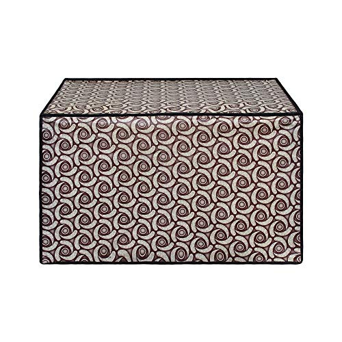 Image of DREAM KING Stylish Design & Printed Microwave Oven Cover Full Closure |waterproof & Dustproof Oven Cover Suitable for All Models - Multicolour SA58