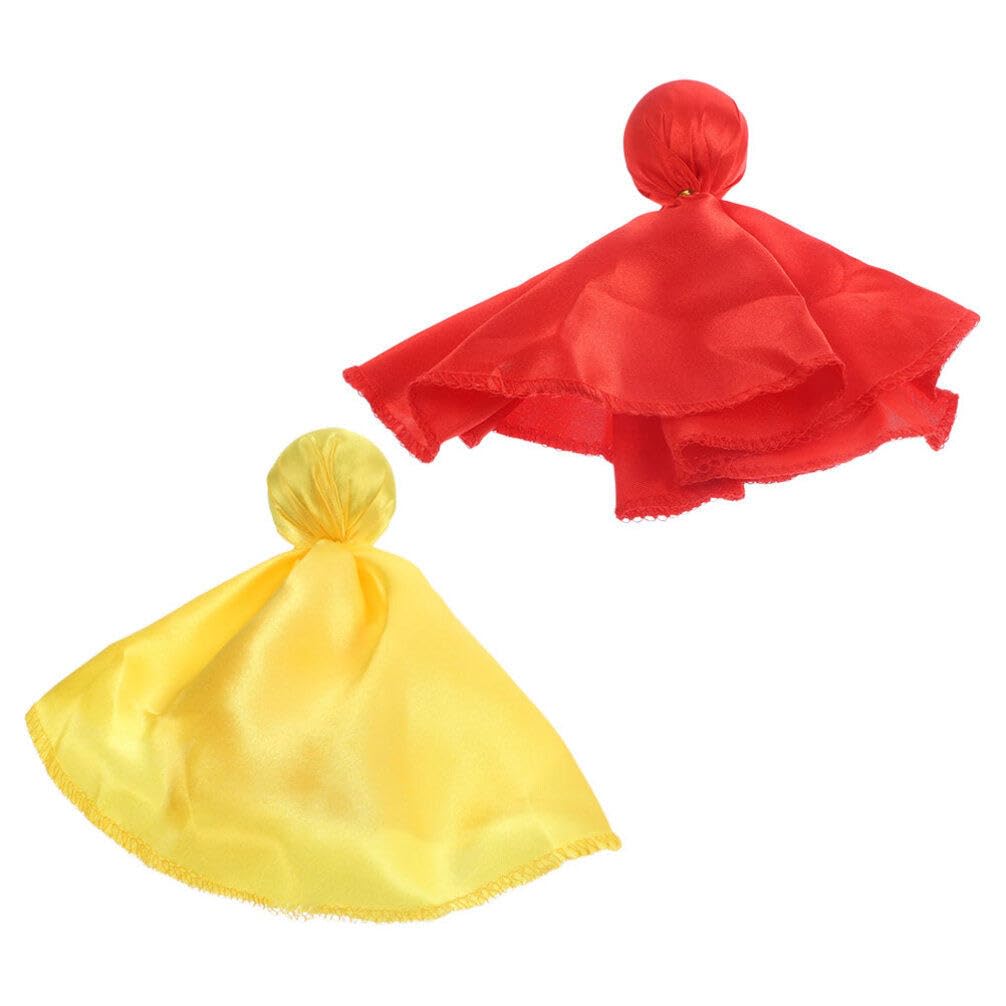 Sosoport 2pcs Portable Penalty Flags Set Red Orange Football Referee Tossing Flags for Accurate Calls for Sports Events Games Enhancing Fairness Football Activities