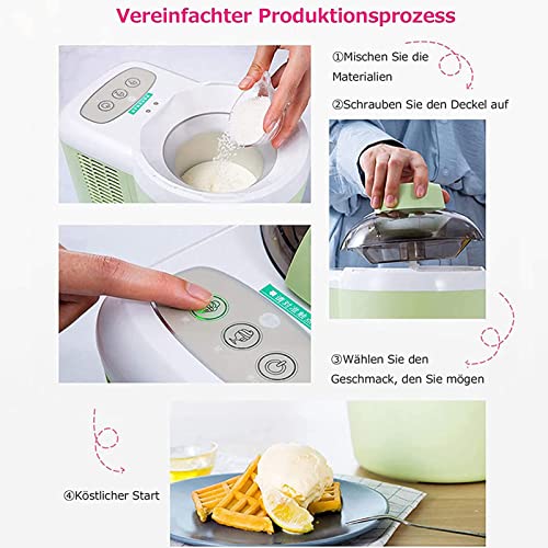 LPYGOA Eismaschine, 600 Ml Eismaschine Für Den Täglichen Gebrauch, Softeismaschine, Heim-Eismaschine Aus Obst, Verwendet… – Bild 4