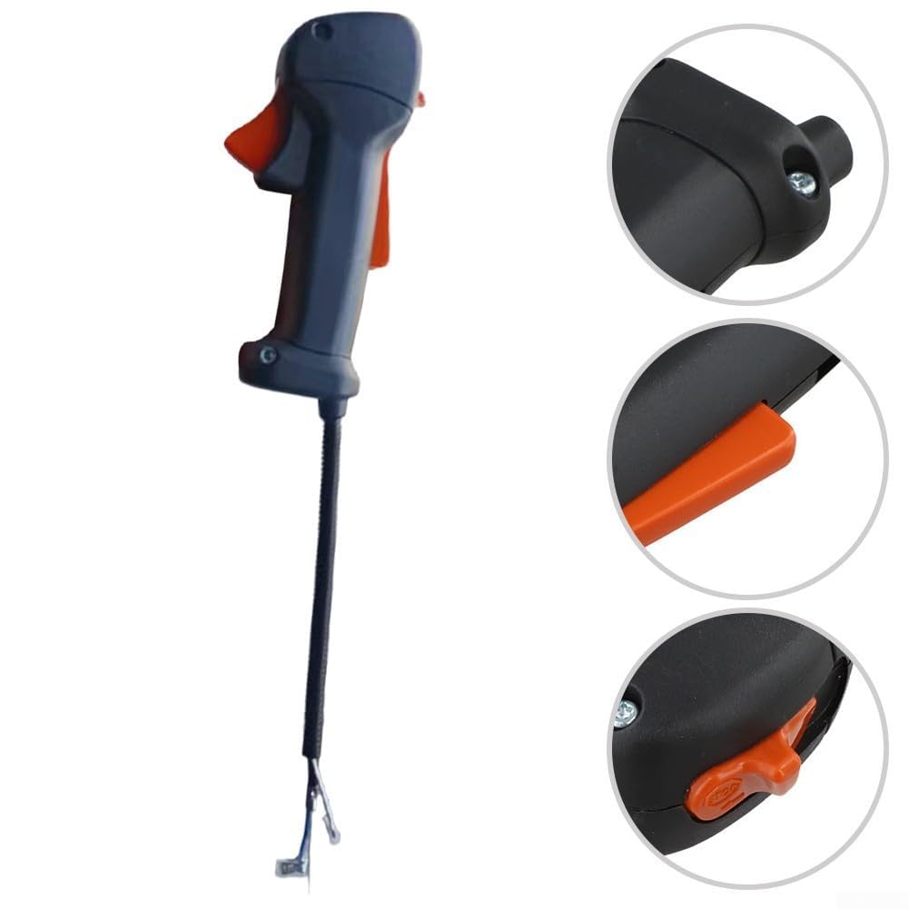 Maniglia di controllo con cavo compatibile per decespugliatori Stihl-KM85R, FR85, FS130R