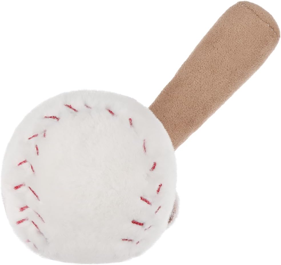 Apricot Lamb Happy Baseball Stuffed Animals for Kids, Soft Cute Plush Toys for Baby Girl and Boy, Fluffy Happy Baseball