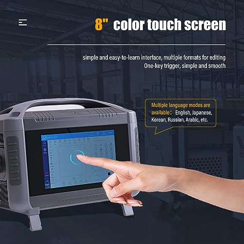 Image of Fiber Laser Engraver 20W(0.39mW) MAX Handheld Laser Engraving Machine with 100 x 100mm Lens for Metal & Non-Metal Materials Class 1