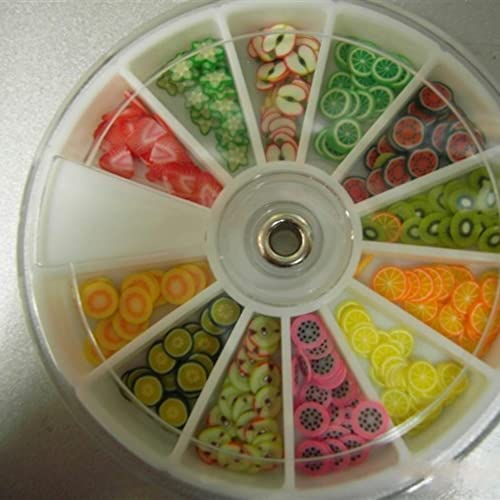 Image of Rhinestone Box Bead Container - 6Pcs /Set 12 Compartments Nail Art Decoration Gem Rhinestone Empty Wheel Box Storage Container, for Storing a Variety of Nail Art Decorations