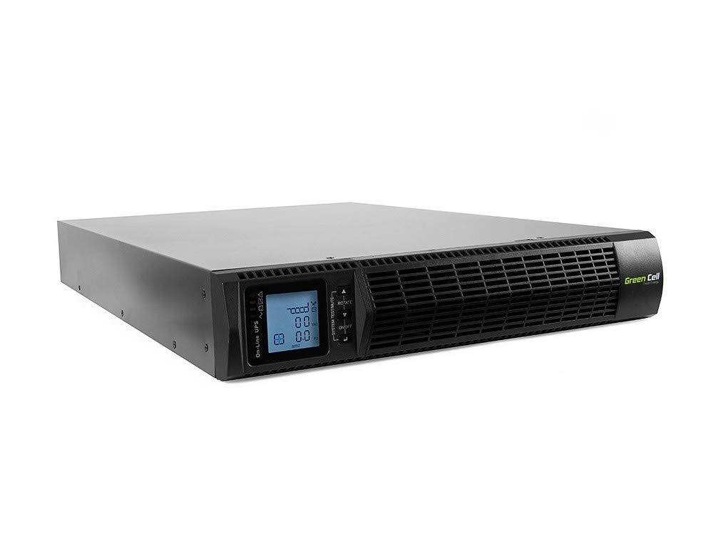 Green Cell® UPS USV Onduleur 3000VA (2700W) 230V Alimentation d'énergie Non interruptible Online Montage en Rack 6X IEC320 C13-10A