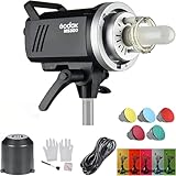Godox MS300 Studio Flash Strobe Light Monolight 300Ws Max. Power Built-in Godox 2.4G Wireless X System GN58 5600K with 150W Modeling Lamp Bowens Mount for Indoor Studio Product Photo Photography