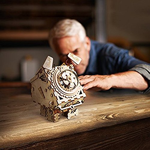 ROKR Laser Cut Wooden 3-D Puzzles, Build Your Own Wooden Music Box Craft Kits, Steampunk Puzzle Christmas/Birthday/Valentine's Day For Kid and Adult steampunk buy now online