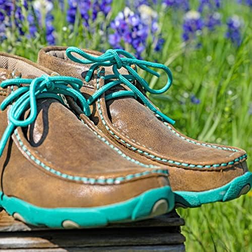 Twisted X Women’s Chukka Driving Moc, Bomber/Turquoise, 9.5(M) | Image 6