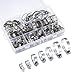 Abrazadera de Manguera, Abrazaderas Ajustable de Acero Inoxidable, 8-38 mm Abrazadera de Clips de Manguera, Abrazadera para Tubo, Lavadora, Piscina, Jardín, Fijación Tubería - 71 Pcs