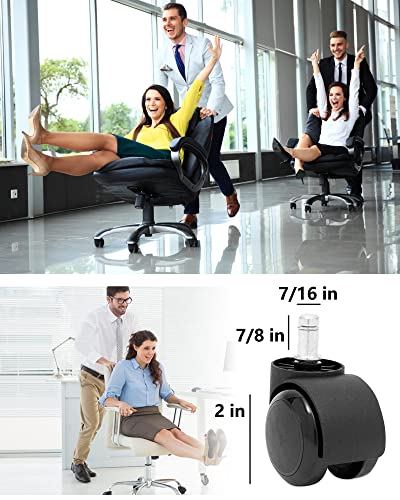 Brozigo YF007 Office Chair Wheels Brozigo Chair Wheels Replacement 5-Pack, Office Chair Casters Heavy Duty Replacement thumb #4