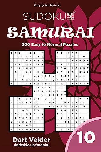 Sudoku Samurai - 200 Easy to Normal Puzzles 9x9 (Volume 10)