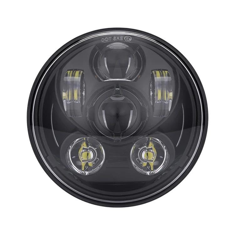 Phare LED pour Moto Sportster 1200 Touring 5.75 Pouces Optique Faisceau Hi/Lo Scrambler