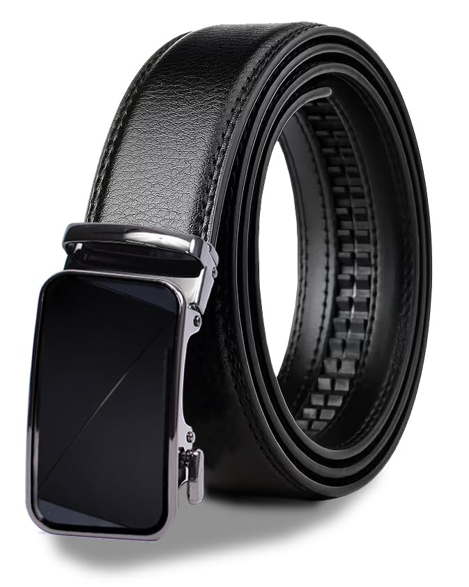 wildhorn Men's Genuine Leather Ratchet Belt for Men| Premium Auto-Lock Buckle | Adjustable up to 48” | Formal & Casual Wear | Micro-Adjust Fit | Stylish Gift Box Included-picture-29