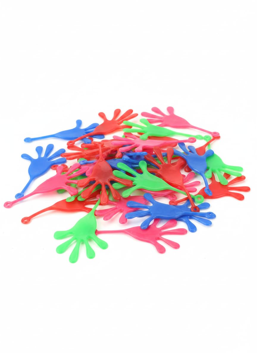 HiFEN 50 PCS Christmas Sticky Hands β Bulk Kids Party Bag Fillers, Classroom Prizes, Stocking Stuffers & Sensory Fidget Rewards for Boys and Girls