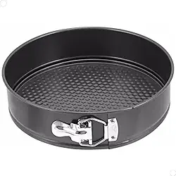 Forma Assadeira Redonda Antiaderente Teflon com Fundo Falso Removível Ideal para Assar Bolos Tortas e Pães Com Facilidade de Desmolde (24 cm)