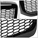 Honeycomb Mesh Front Grill ABS Front Bumper Grille Compatible with 99-04 Ford F250-550 SD, Painted Black