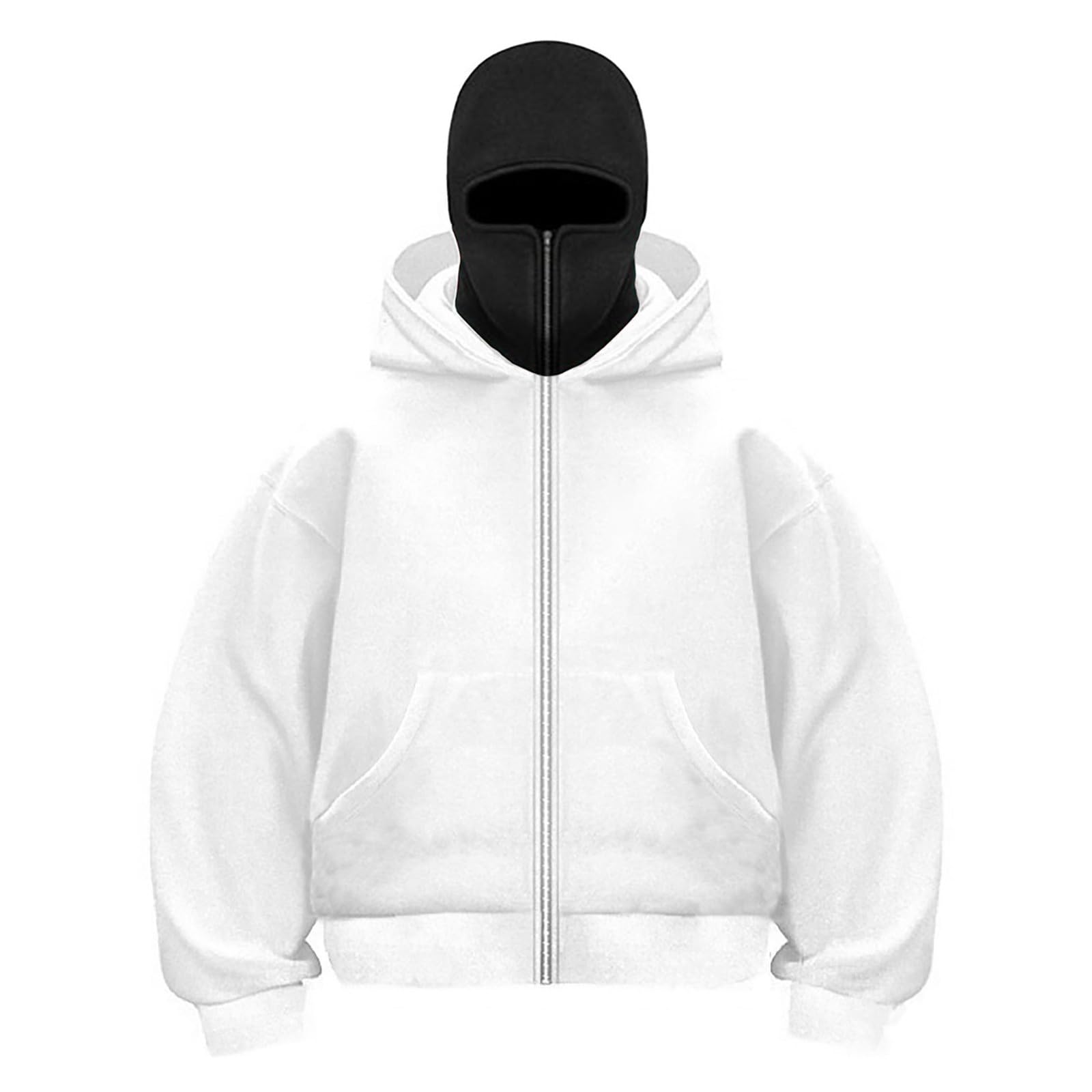 TsaChick Travel Hoodie Damen Oversize - Mit Integrierter Augenmaske Und Reißverschluss