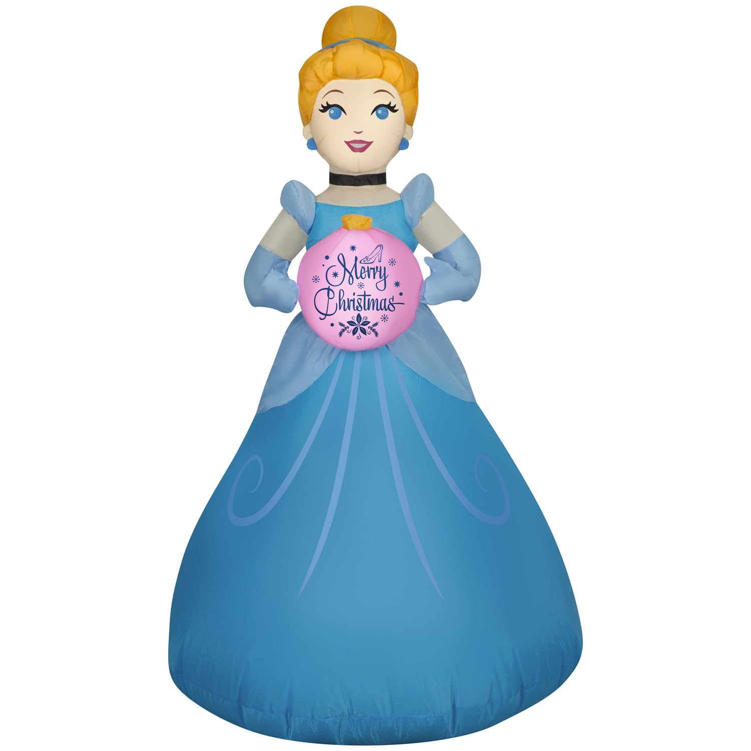 Gemmy Christmas Inflatable Cinderella with Ornament, 3.5 ft Tall, Multi