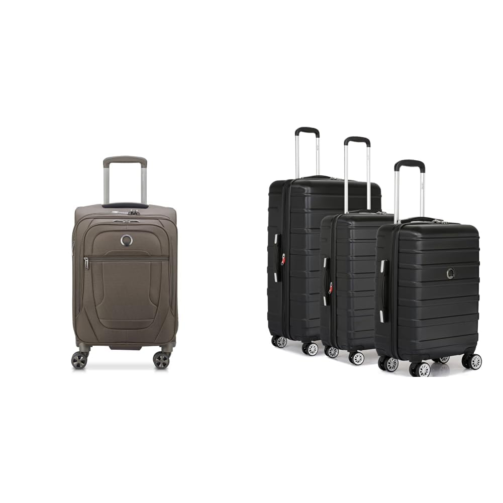 delsey paris Helium DLX 2.0 55 cms Small Cabin Polyester and Expdanable 8 Spinner Wheels Global + Margot Trolley Bags Set of 3 Cabin, Medium & Large Luggage Premium Hardside Polycarbonate-picture-11