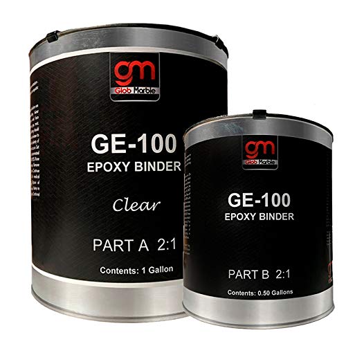 1.5 Gal Clear Epoxy Resin Coating for Floors. Concrete Epoxy Coating GE-100. High Build Epoxy Resin Kit