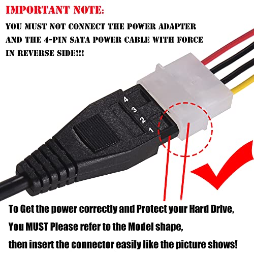 Microware USB 2.0 to SATA/PATA/IDE Drive Adapter Converter Cable for 2.5''/3.5'' Hard Drive Disk HDD with External AC Power Adapter - Image 5