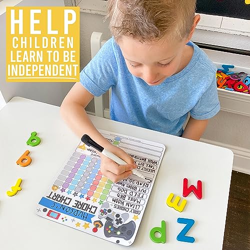 Magnetic Chore Chart for Kids Dry Erase Reward Chart for Home and Classroom - image 9