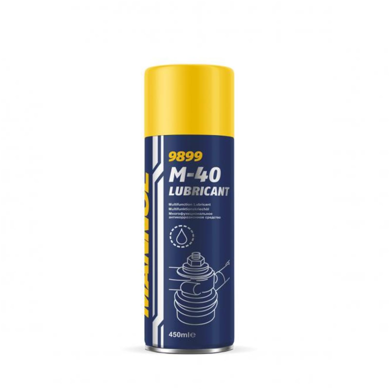 9899 M-40 Lubricant|Multipurpose Spray | Rust Remover | Stain Remover | Moisture | Degreaser | Home & Vehicle Maintenance | Imported From Germany(450ml)