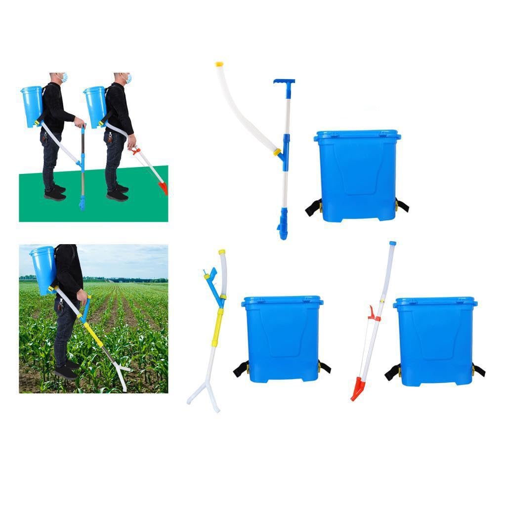 Manueller Düngerstreuer (25 L) – Ergonomischer Griff – Gartenbedarf – Gemüsedünger – Sprühdüngerspender, höhenverstellbar