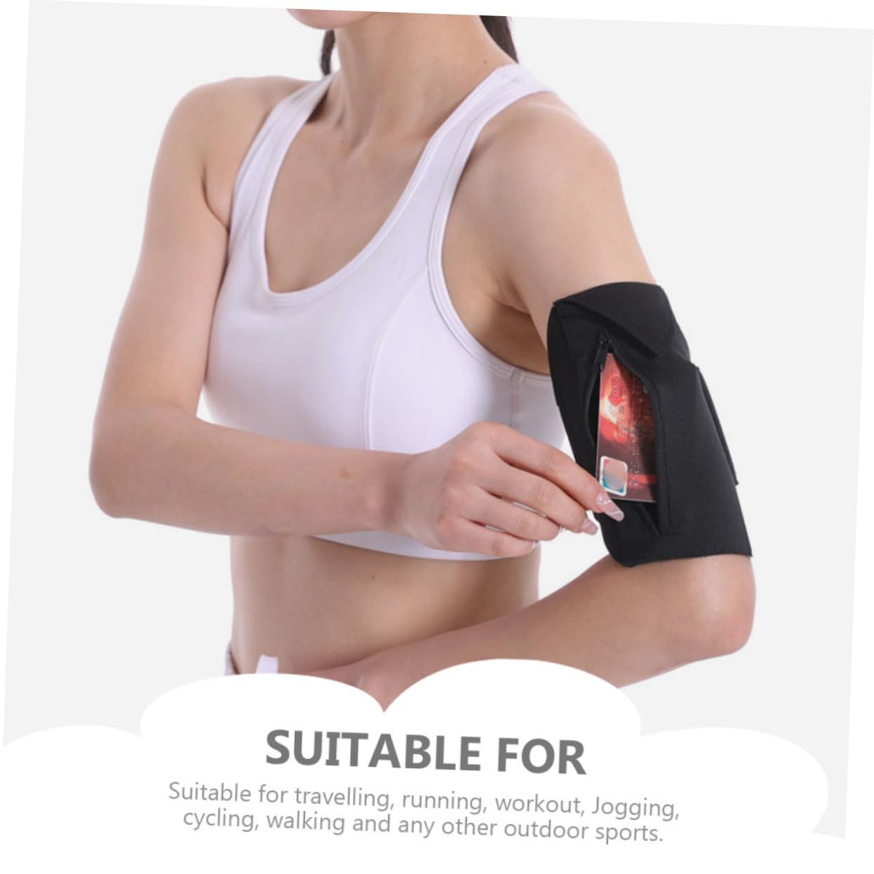 Angoily 5pezzi Borsa Da Braccio Multifunzionale Per Smartphone Sacchetto Per Cellulare e Traspirante Per Running Fitness e Attività All Aperto Capacità Compatta Per Telefono e Carte