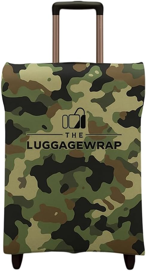 Large Confident Camouflage Water-Resistant Luggage Covers for Suitcase TSA Approved for 27"-29" - Durable Patented Design Suitcase Covers for Luggage, Fundas para Maletas, Travel Accessories
