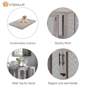 unipaws-Large-Dog-Crate-Furniture-Wooden-Dog-Kennel-for-Large-Breed-Indoor-Decorative-Wood-Dog-Cage-Inside-Side-End-Table-Crate-with-Tray-and-Dog-Bed-Dog-Enclosure-for-Dogs-Up-to-70-lbs - Cucciolini Doodles   unipaws-Large-Dog-Crate-Furniture-Wooden-Dog-Kennel-for-Large-Breed-Indoor-Decorative-Wood-Dog-Cage-Inside-Side-End-Table-Crate-with-Tray-and-Dog-Bed-Dog-Enclosure-for-Dogs-Up-to-70-lbs