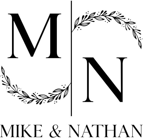 Sellos iniciales redondos y elegantes para bodas y aniversarios, toque personalizado para ocasiones especiales, sello personalizado autoentintado,