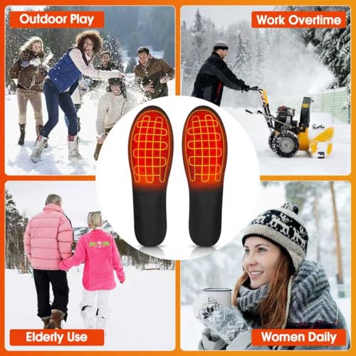 Heated Shoe Insoles,12-Hour Runtime,Removable 7.4V Battery Packs,3-Temperature Control, ETL-Certified Charger,Foot Warmers for Men & Women by AQveriG - Image 6