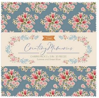 Tilda Creating Memories 5" Charm Pack Summer & Ocean Blues