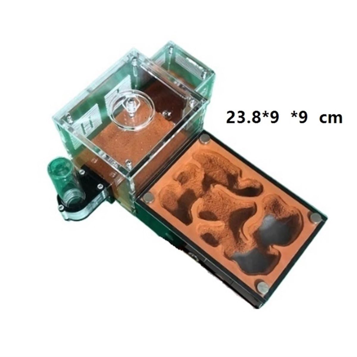 Hormiguero Taller De Aprendizaje Hormigas En Acrílico Transparente, Hormiguero Científico Hábitat Nido Formicario(23.8 * 9 * 9cm)