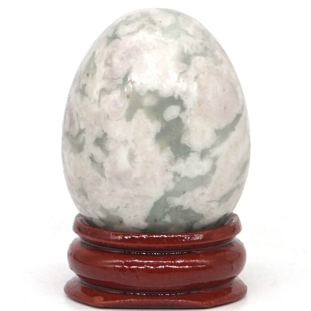 Reiki gema mineral de prestige | Lot de 10 oeufs en Ma Shang Jade naturel poli